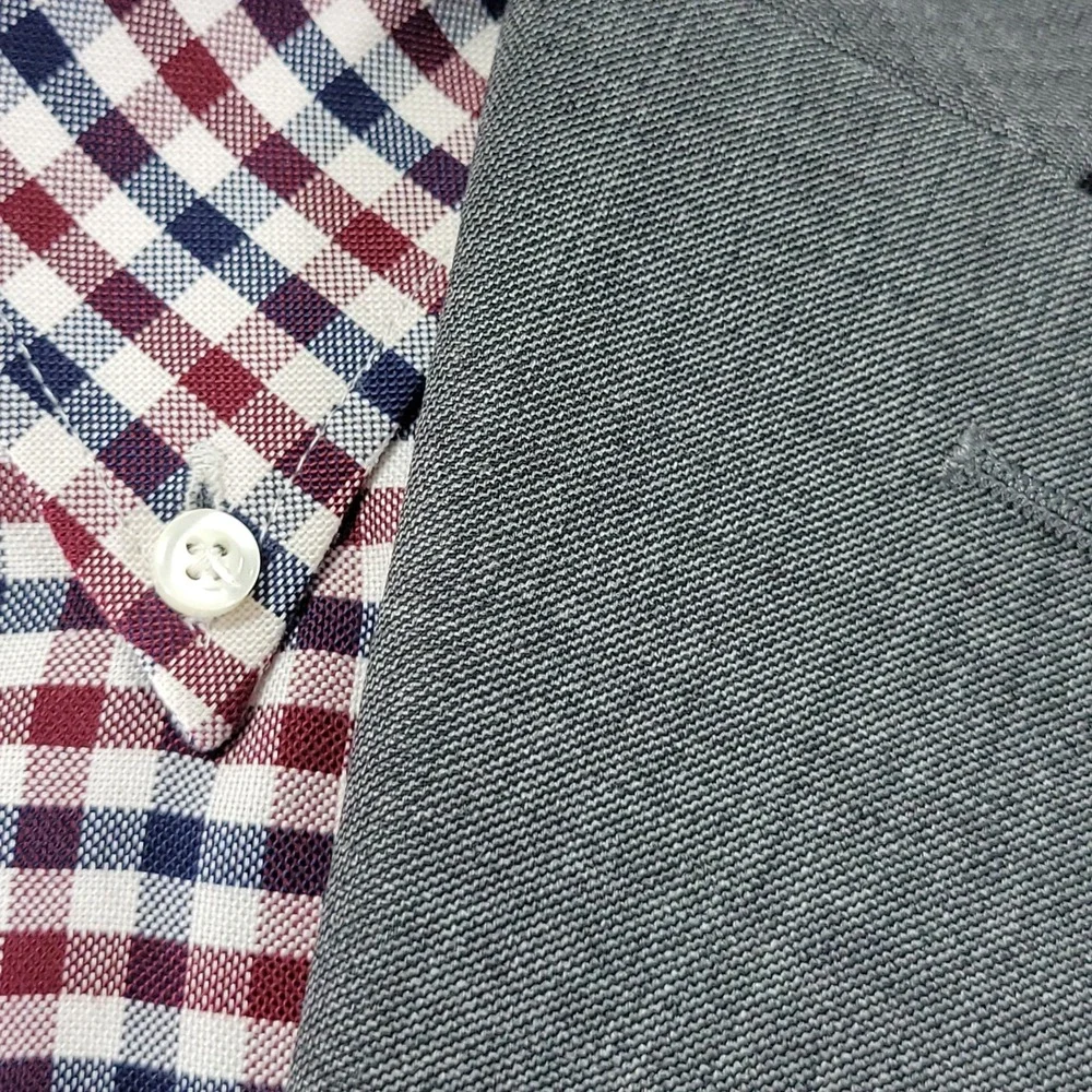 Lauren Ralph‎ Lauren Men's Sport Coat Blazer Two Button SRK SKN Gray Wool 40R